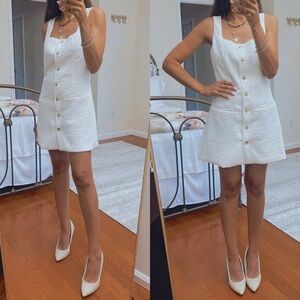 Sincerely Jules Elegant White Button-Down Dress
